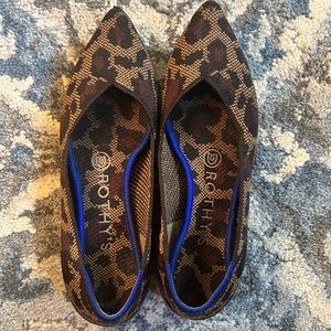 Rothy’s Cheetah Print Pointed Flats